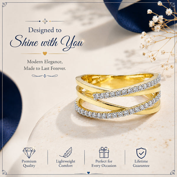 IGI Certified Lab Grown Diamond Round-Cut Ring — Solid 14K and 18K Gold