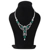 IGI Certified Lab Grown Multi-Color Diamond Mixed-Cut Statement Necklace — 9K/14K Solid Gold, Adjustable Chain