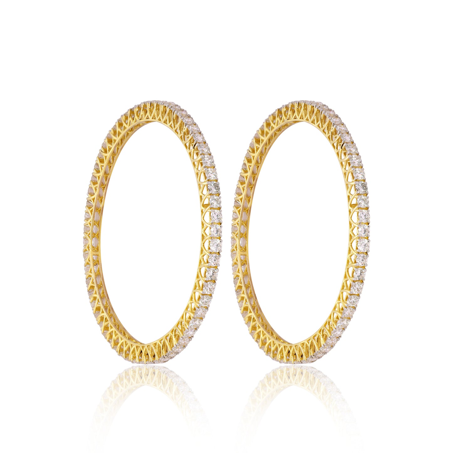 IGI Certified Lab Grown Diamond Tennis Bracelet — 14K/18K Solid Gold, 17.77 Carat