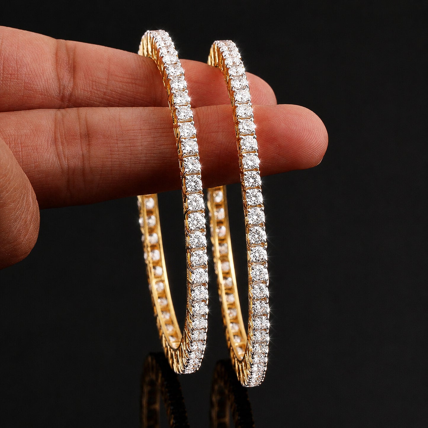 IGI Certified Lab Grown Diamond Tennis Bracelet — 14K/18K Solid Gold, 17.77 Carat