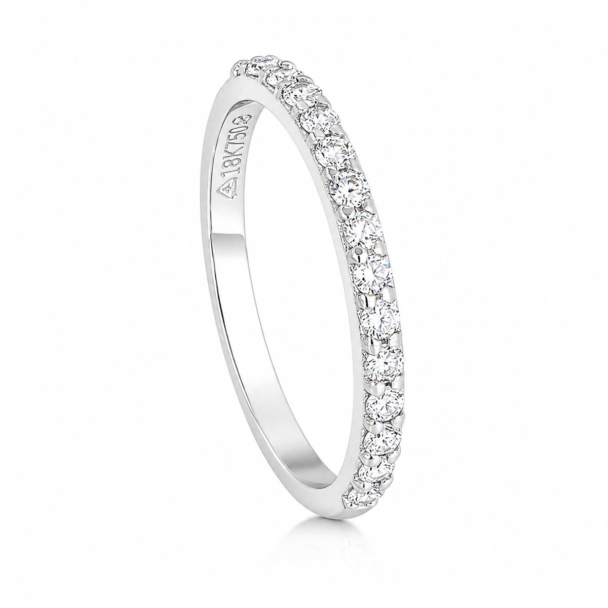 IGI Certified Lab Grown Diamond Round-Cut Ring — Solid 18K Gold