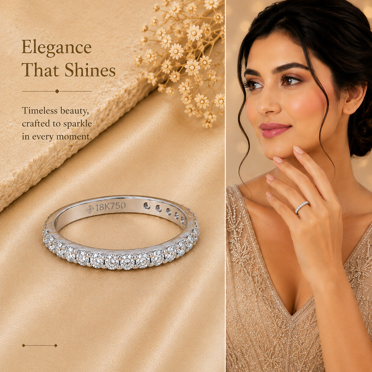 IGI Certified Lab Grown Diamond Round-Cut Ring — Solid 18K Gold
