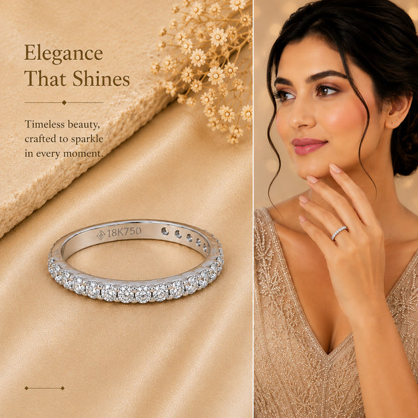 IGI Certified Lab Grown Diamond Round-Cut Ring — Solid 18K Gold