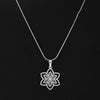IGI Certified Lab Grown Diamond Round-Cut Micro-Pave Cluster Pendant Necklace — 14K/18K Solid Gold, Adjustable Chain