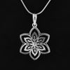 IGI Certified Lab Grown Diamond Round-Cut Micro-Pave Cluster Pendant Necklace — 14K/18K Solid Gold, Adjustable Chain
