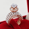 IGI Certified Lab Grown Diamond 1.76ct Round Dense Pavé Ring — 14K/18K Solid Gold
