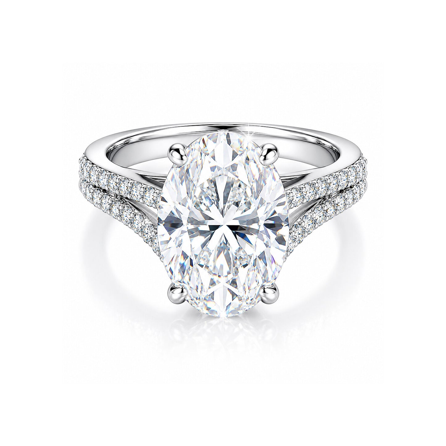 IGI Certified Lab Grown Diamond Oval-Cut Ring — Solid 14K and 18K Gold