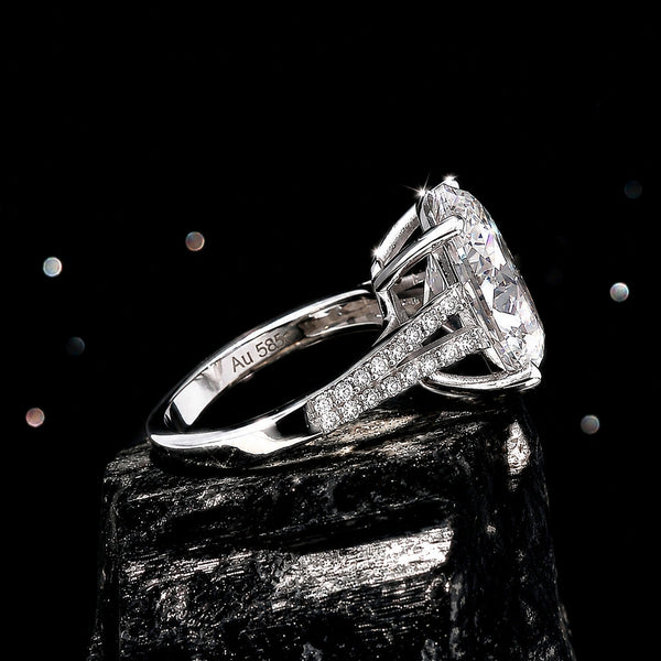IGI Certified Lab Grown Diamond Oval-Cut Ring — Solid 14K and 18K Gold