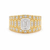 IGI Certified Lab Grown Diamond 0.57ct Heart Halo Cluster Ring — 14K/18K Solid Gold