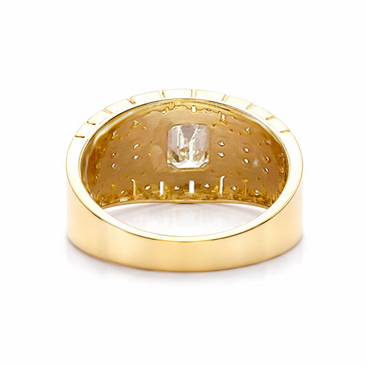 IGI Certified Lab Grown Diamond 0.57ct Heart Halo Cluster Ring — 14K/18K Solid Gold