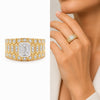 IGI Certified Lab Grown Diamond 0.57ct Heart Halo Cluster Ring — 14K/18K Solid Gold
