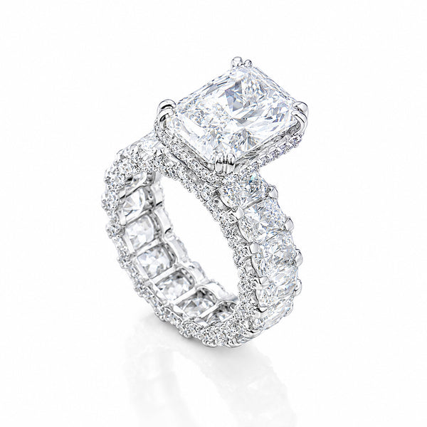 IGI Certified Lab Grown Diamond 5.06ct Round Solitaire Ring — 14K/18K Solid Gold