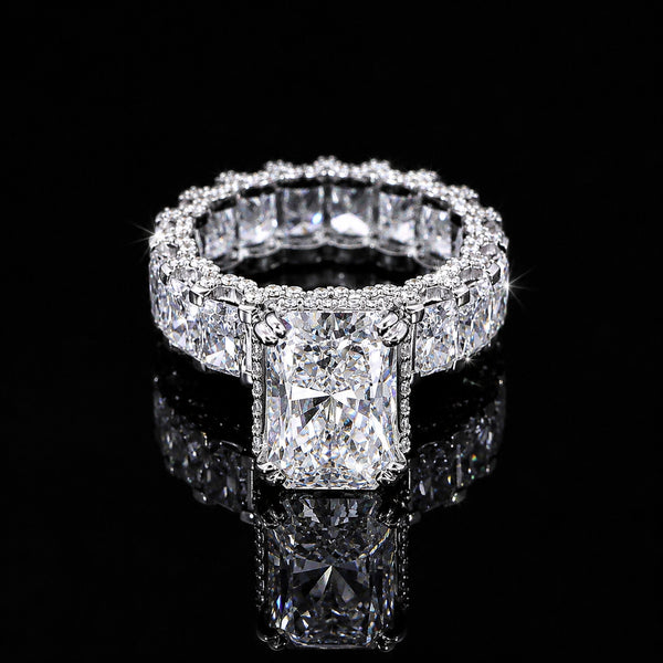 IGI Certified Lab Grown Diamond 5.06ct Round Solitaire Ring — 14K/18K Solid Gold
