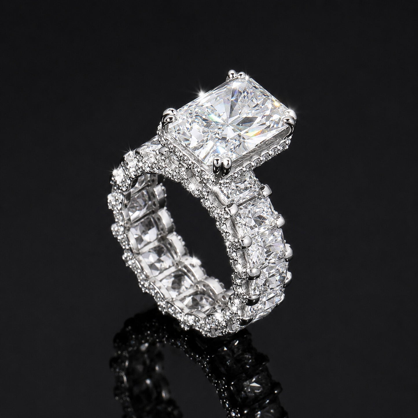 IGI Certified Lab Grown Diamond 5.06ct Round Solitaire Ring — 14K/18K Solid Gold