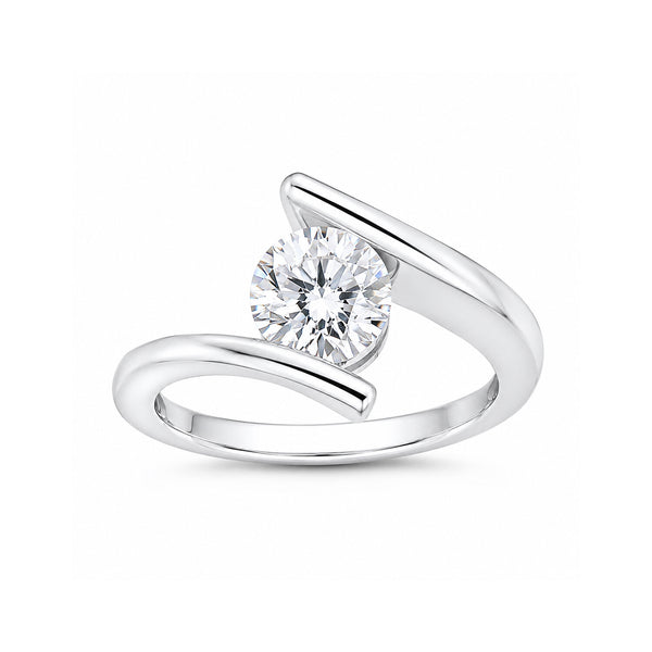 IGI Certified Lab Grown Diamond Round-Cut Ring — Solid 14K and 18K Gold