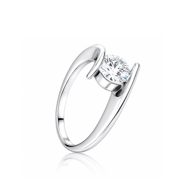 IGI Certified Lab Grown Diamond Round-Cut Ring — Solid 14K and 18K Gold