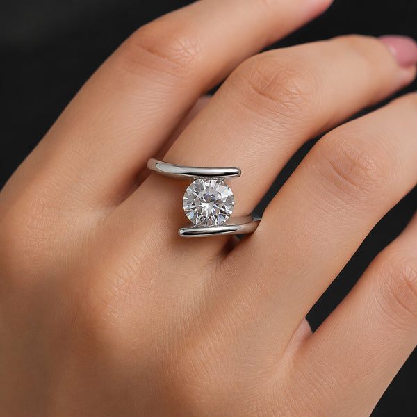 IGI Certified Lab Grown Diamond Round-Cut Ring — Solid 14K and 18K Gold
