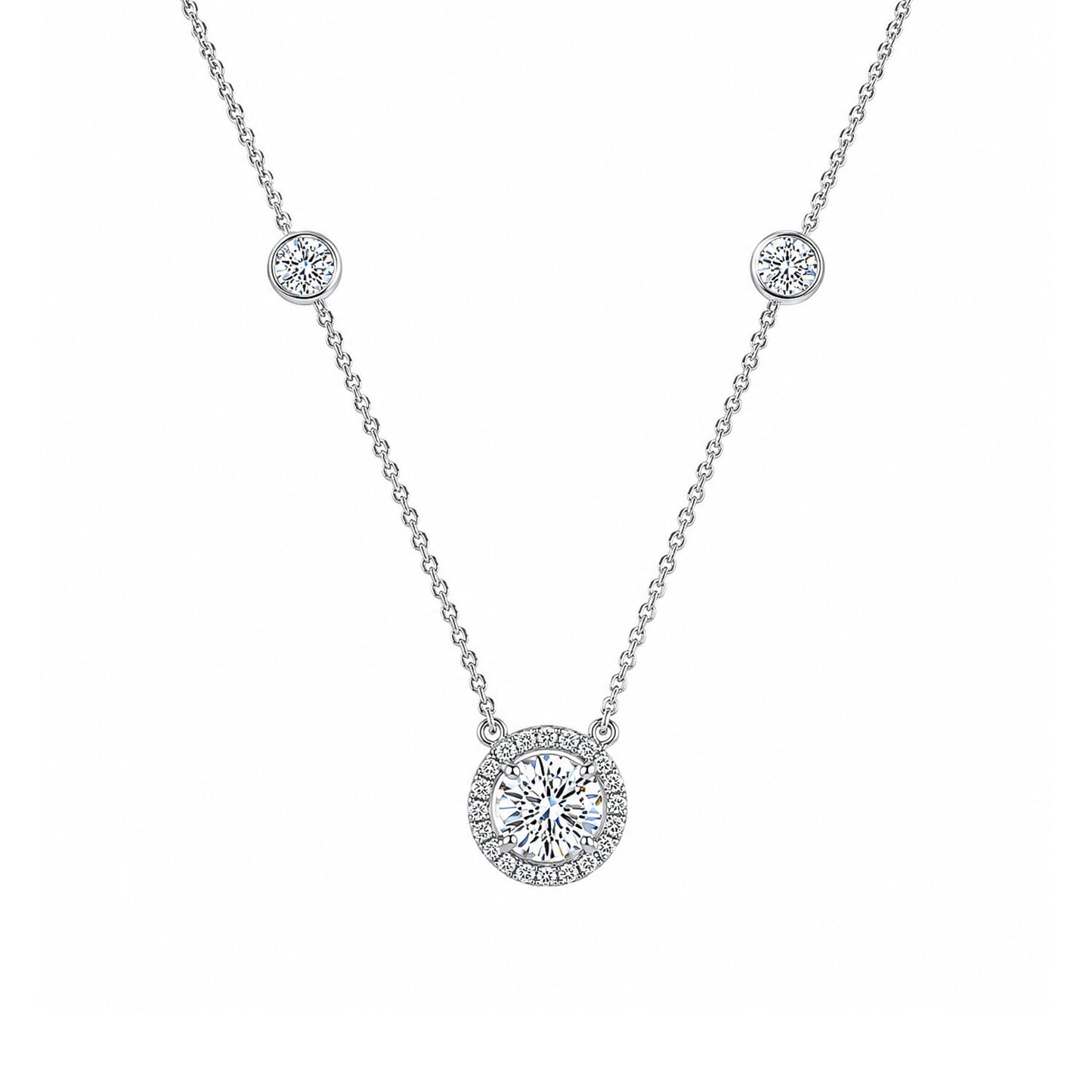 IGI Certified Lab Grown Diamond Emerald-Cut Solitaire Pendant Necklace — 18K Solid Gold, Adjustable Chain