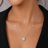 IGI Certified Lab Grown Diamond Emerald-Cut Solitaire Pendant Necklace — 18K Solid Gold, Adjustable Chain