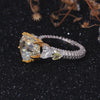 IGI Certified Lab Grown Diamond 3.7ct Heart Five-Stone Statement Ring — 14K/18K Solid Gold