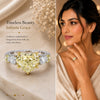 IGI Certified Lab Grown Diamond 3.7ct Heart Five-Stone Statement Ring — 14K/18K Solid Gold