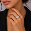IGI Certified Lab Grown Diamond 1.16ct Round Pavé Cluster Ring — 14K/18K Solid Gold