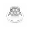 IGI Certified Lab Grown Diamond 1.68ct Emerald Halo with Pavé Shank Ring — 14K/18K Solid Gold