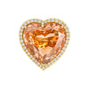 IGI Certified Lab Grown Diamond 0.25ct Heart Pavé Motif Ring — 14K/18K Solid Gold