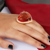 IGI Certified Lab Grown Diamond 0.25ct Heart Pavé Motif Ring — 14K/18K Solid Gold