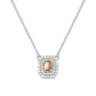 IGI Certified Lab Grown Diamond Emerald-Cut Solitaire Pendant Necklace — 18K Solid Gold, Adjustable Chain