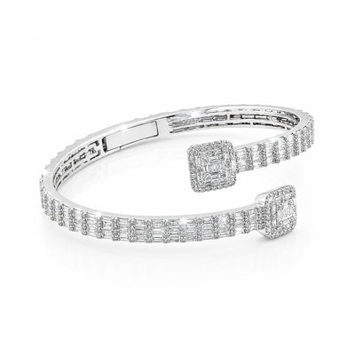 IGI Certified Lab Grown Diamond Pavé Tennis Bracelet — 14K/18K Solid Gold, 12.73 Carat