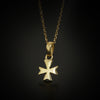 IGI Certified Lab Grown Diamond Fancy-Cut Solitaire Pendant Necklace — 18K Solid Gold, Adjustable Chain