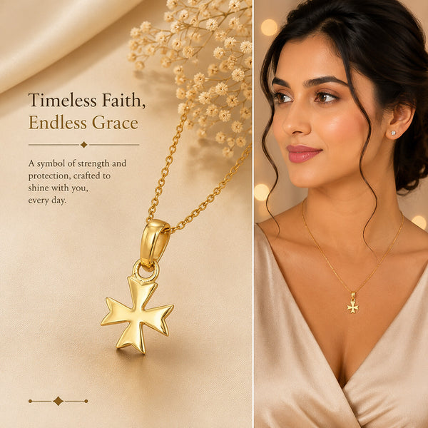IGI Certified Lab Grown Diamond Fancy-Cut Solitaire Pendant Necklace — 18K Solid Gold, Adjustable Chain