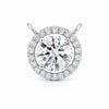 IGI Certified Lab Grown Diamond Round-Cut Cluster Pendant Necklace — 14K/18K Solid Gold, Adjustable Chain