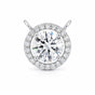 IGI Certified Lab Grown Diamond Round-Cut Cluster Pendant Necklace — 14K/18K Solid Gold, Adjustable Chain