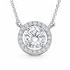 IGI Certified Lab Grown Diamond Round-Cut Cluster Pendant Necklace — 14K/18K Solid Gold, Adjustable Chain