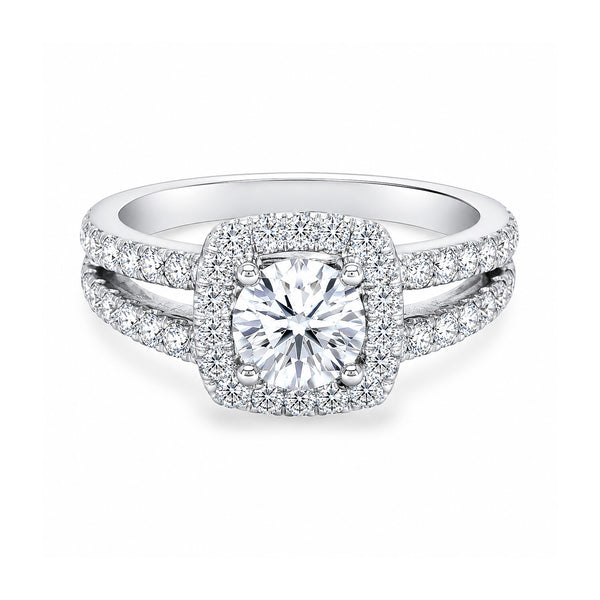 IGI Certified Lab Grown Diamond 0.96ct Round Pavé Diamond Band Ring — 14K/18K Solid Gold