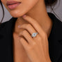 IGI Certified Lab Grown Diamond 0.96ct Round Pavé Diamond Band Ring — 14K/18K Solid Gold