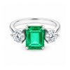 IGI Certified Lab Grown Diamond 0.7ct Emerald Three-Stone (Trilogy) Ring — 14K/18K Solid Gold