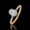 IGI Certified Lab Grown Diamond Oval-Cut Ring — Solid 14K and 18K Gold