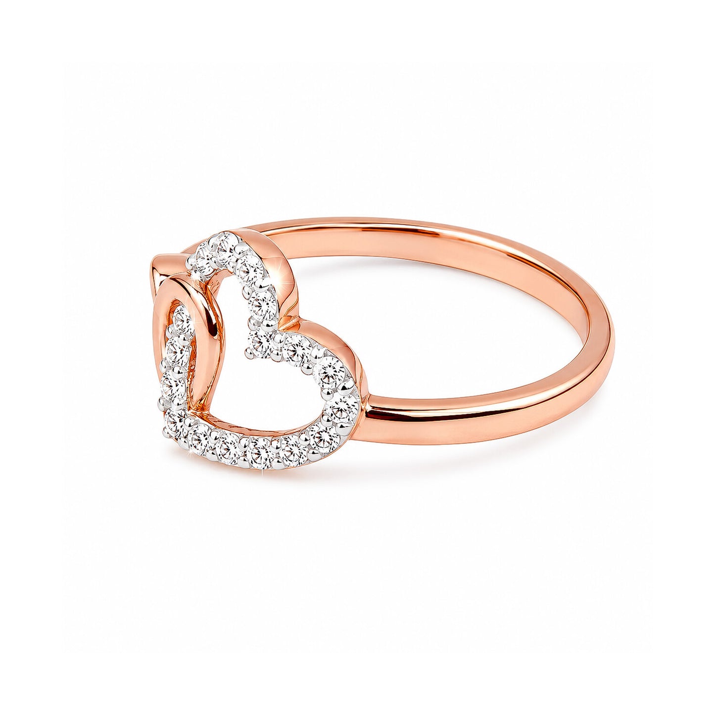IGI Certified Lab Grown Diamond 0.25ct Round Pavé Halo Ring — 18K Solid Gold