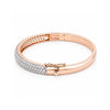 IGI Certified Lab Grown Diamond Wave Gold Bangle — 18K Solid Gold, 3.26 Carat