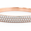 IGI Certified Lab Grown Diamond Wave Gold Bangle — 18K Solid Gold, 3.26 Carat