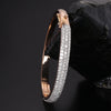 IGI Certified Lab Grown Diamond Wave Gold Bangle — 18K Solid Gold, 3.26 Carat
