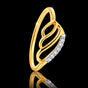 IGI Certified Lab Grown Diamond Accent Ring, 0.09ct tw, VVS/E — 18K Solid Gold
