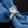 IGI Certified Lab Grown Diamond Oval-Cut Pave Cluster Ring — 18K Solid Gold