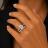 IGI Certified Lab Grown Diamond Oval-Cut Pave Cluster Ring — 18K Solid Gold