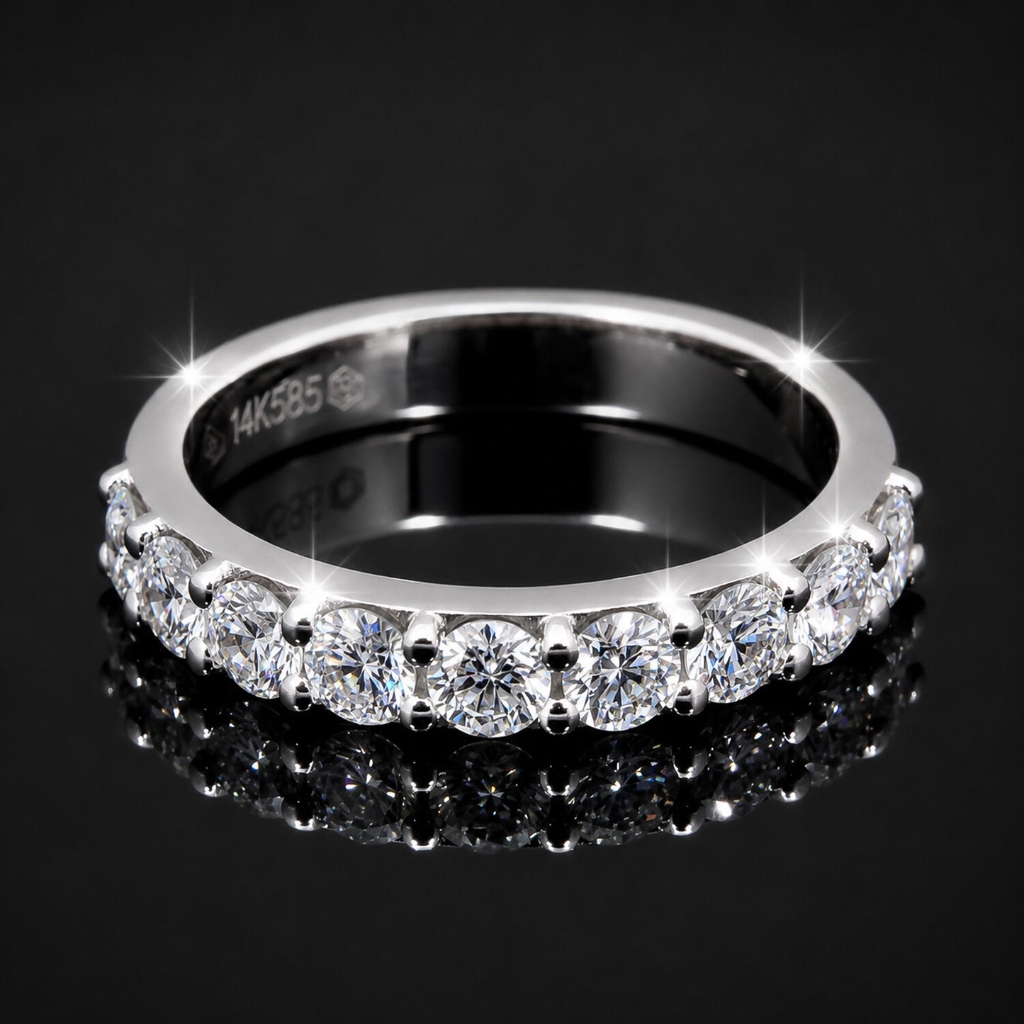 IGI Certified Lab Grown Diamond Round Cluster Ring, 0.18ct tw — 14K/18K Solid Gold