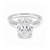 IGI Certified Lab Grown Diamond Oval-Cut Pave Cluster Ring — 14K/18K Solid Gold