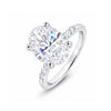 IGI Certified Lab Grown Diamond Oval-Cut Pave Cluster Ring — 14K/18K Solid Gold